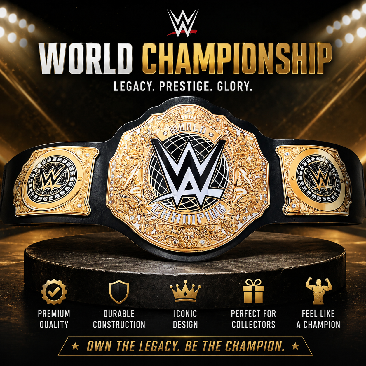 WWE World Heavyweight Championship Replica Title Belt