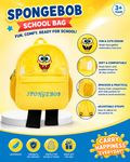 Kids School Bags - Canvas, 10x3 Inches, Yellow | Unique Design, Durable, Moisture Proof, Washable, Customizable